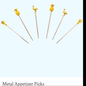 Lilly Pulitzer Metal Appetizer Picks